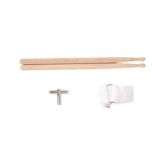13 x 3.5" Snare Drum Poplar Wood Drum Percussion Set Tiger Stripes