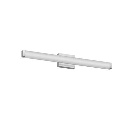 White wall-mounted light fixture on a white background