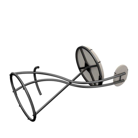 Upholstered Bar Stools Set of 2 Striped Counter Height Barstools Modern Velvet Dining Chairs for Kitchen Island, Living Room (Black & Stripe)