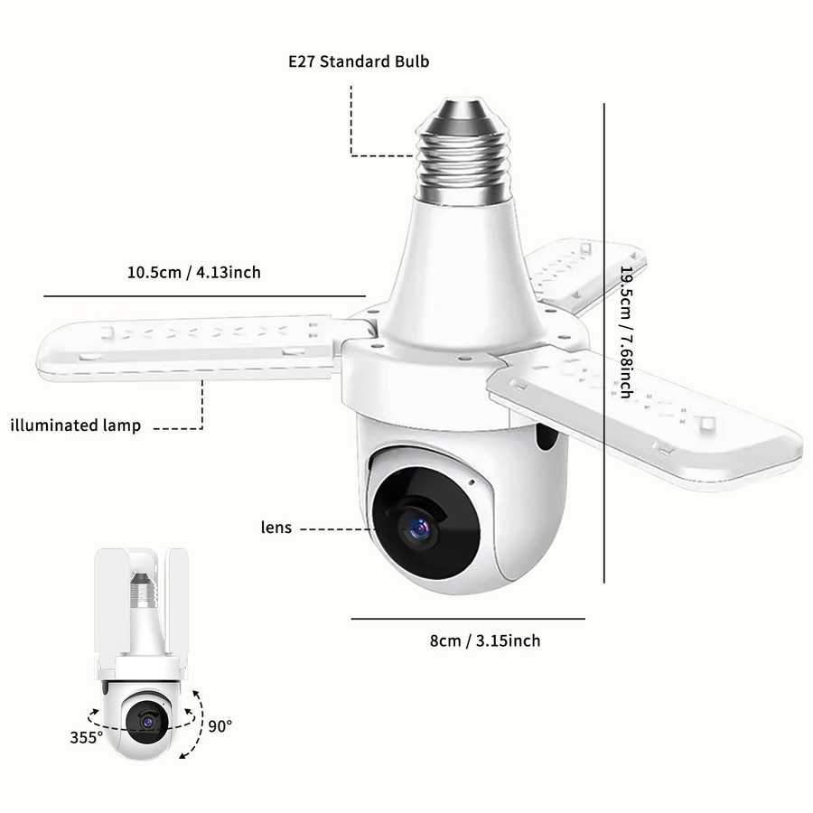 Wireless monitoring camera with cloud and SD card storage, motion detection, and night vision