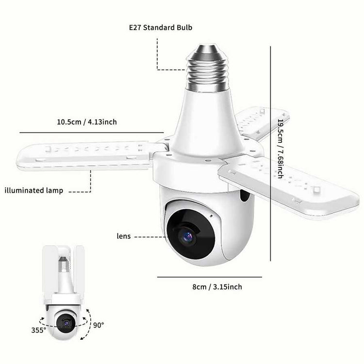 Wireless monitoring camera with cloud and SD card storage, motion detection, and night vision