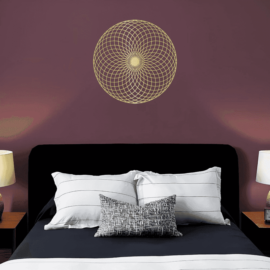 Geometric Wall Art Decor in Living Room