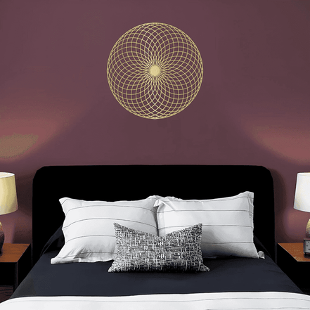 Geometric Wall Art Decor in Living Room