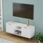 Close-up of the TV stand&
