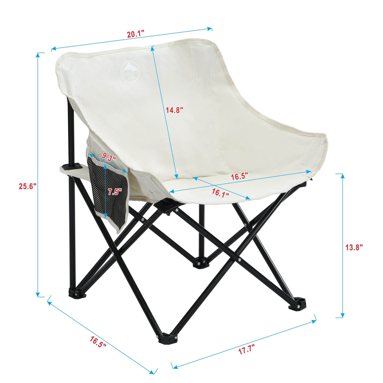 MLNshops Camping Chairs with Carry Bag - Lightweight Pair
