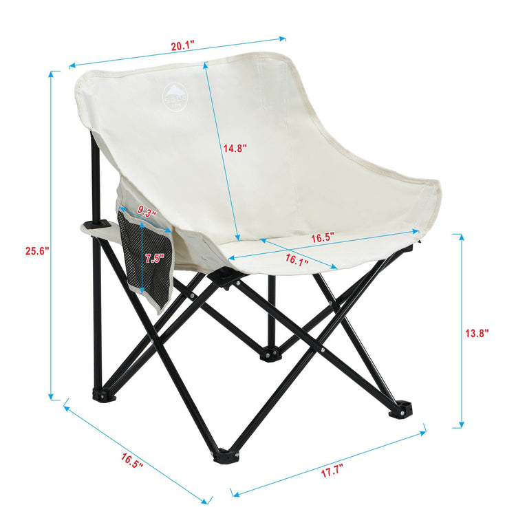 MLNshops Camping Chairs with Carry Bag - Lightweight Pair