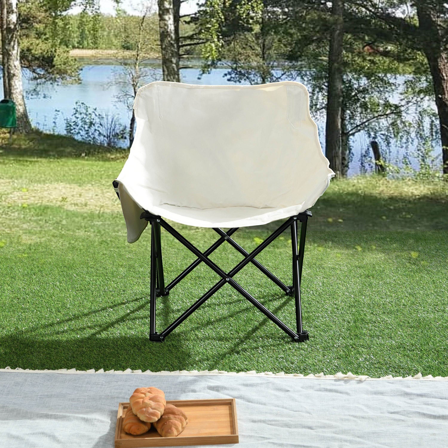 MLNshops Camping Chairs with Carry Bag - Lightweight Pair
