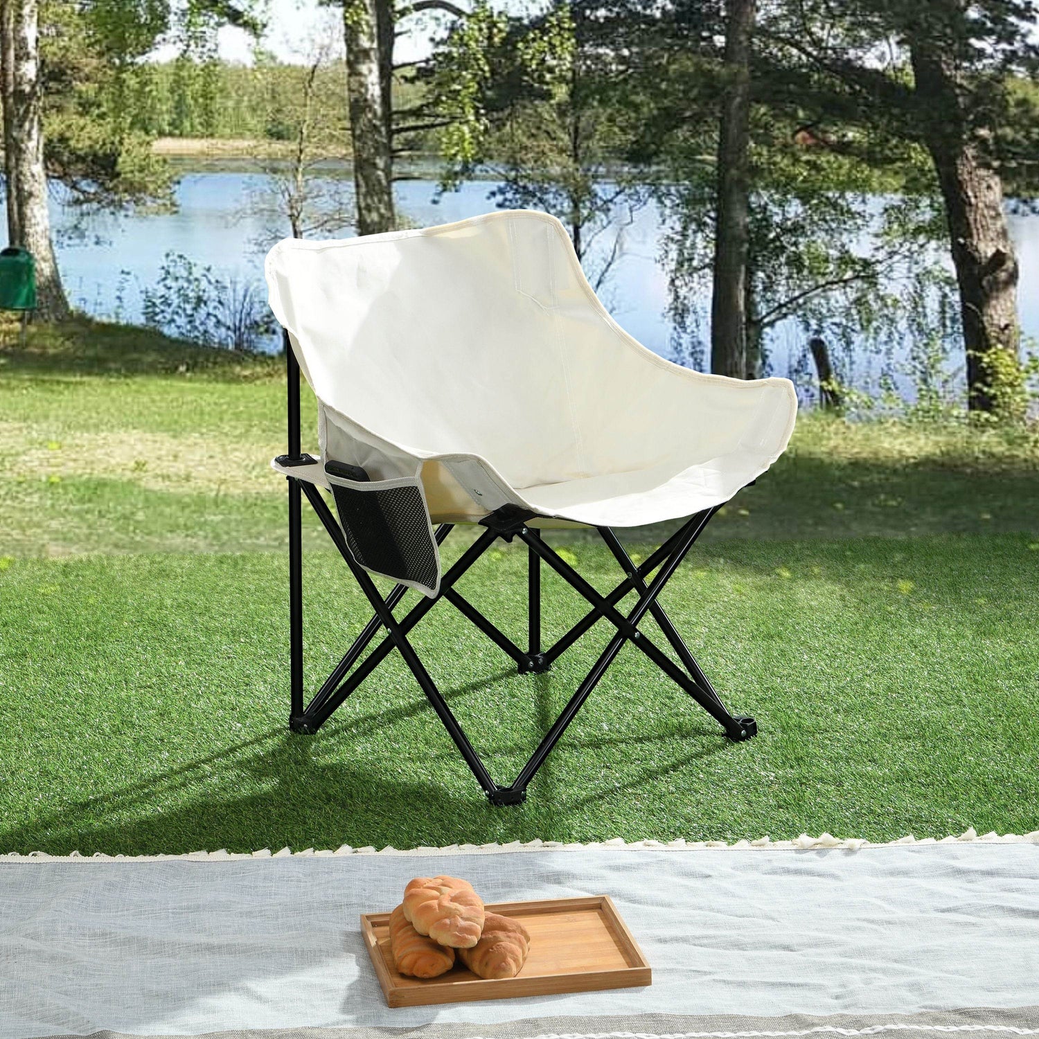 MLNshops Camping Chairs with Carry Bag - Lightweight Pair