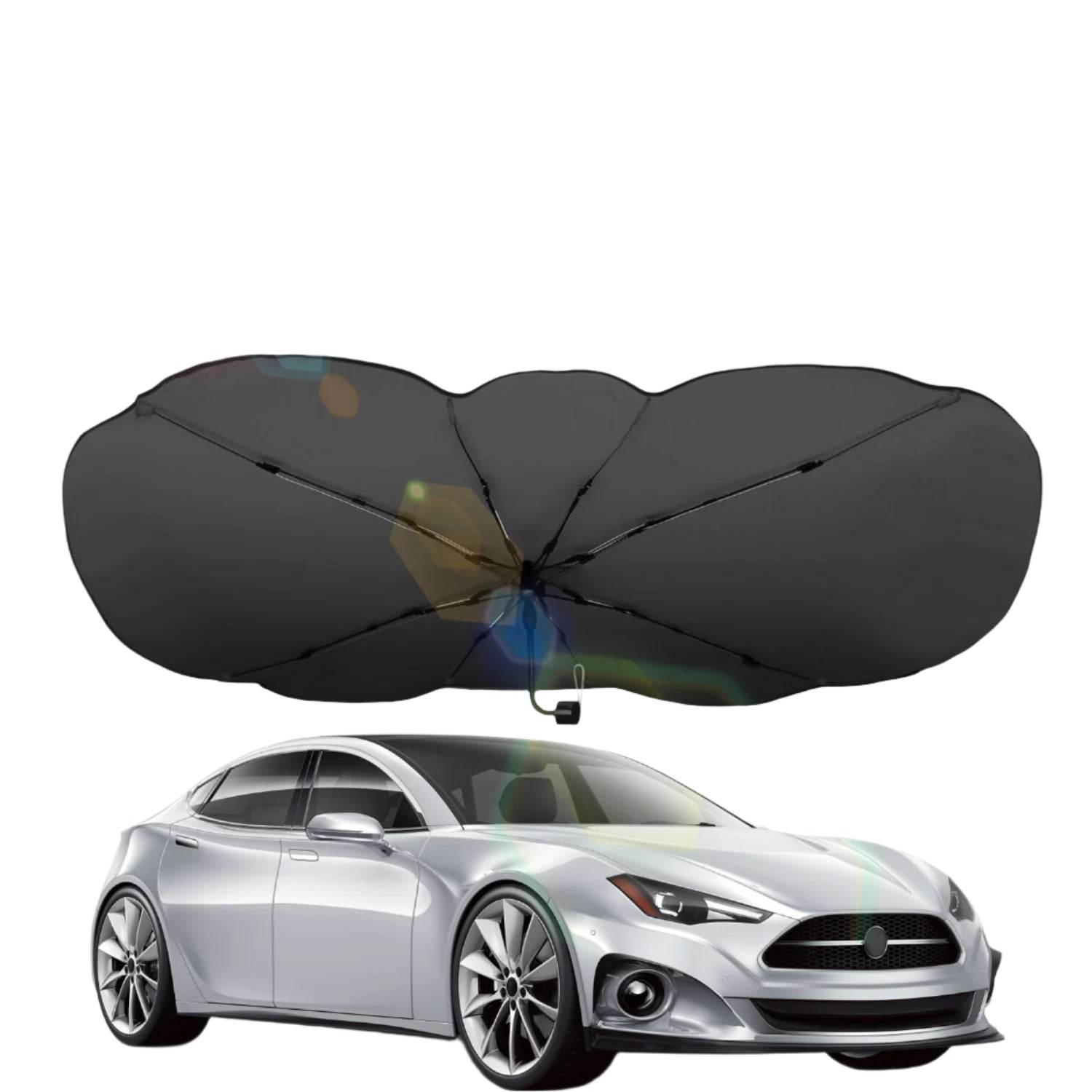 mlnshops Car Sun Shield with Carry Bag - UV Protection Default Title