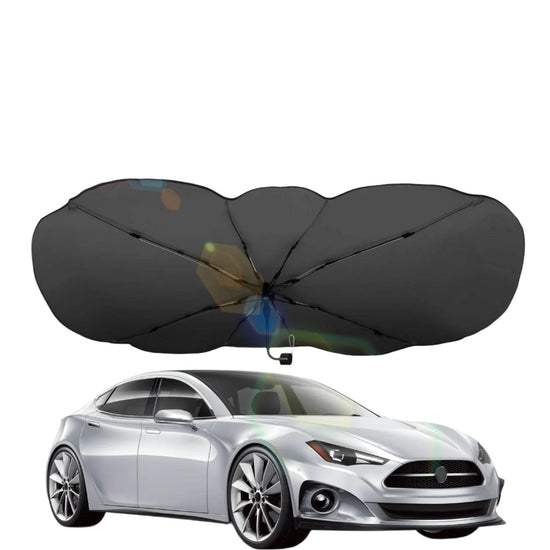 mlnshops Car Sun Shield with Carry Bag - UV Protection Default Title