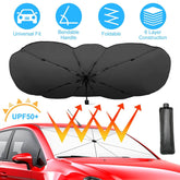 mlnshops Car Sun Shield with Carry Bag - UV Protection