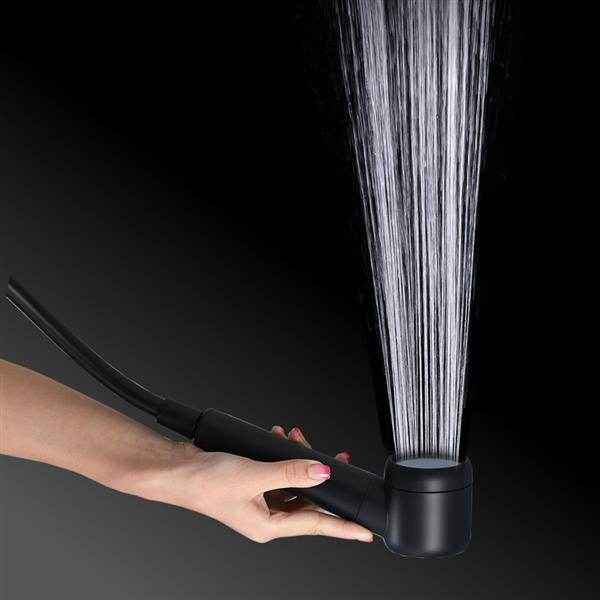 mlnshops Carbon Fiber Shower Filter Head with 2 Replacements