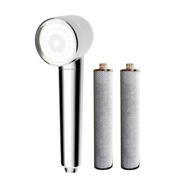 mlnshops Carbon Fiber Shower Filter Head with 2 Replacements