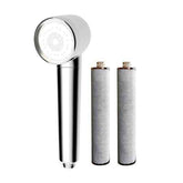 mlnshops Carbon Fiber Shower Filter Head with 2 Replacements Default Title
