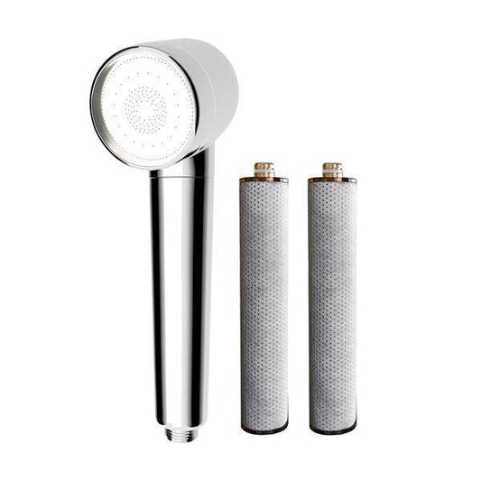 mlnshops Carbon Fiber Shower Filter Head with 2 Replacements Default Title