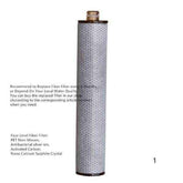 mlnshops Carbon Fiber Shower Filter Head with 2 Replacements