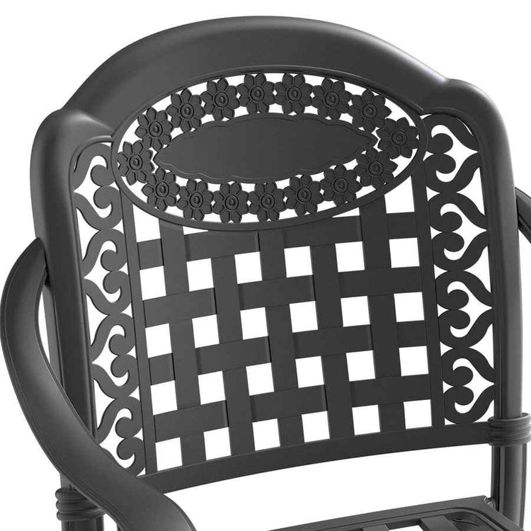 MLNshops Cast Aluminum Patio Chairs with Cushions
