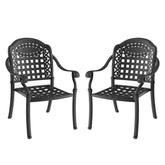 MLNshops Cast Aluminum Patio Chairs with Cushions