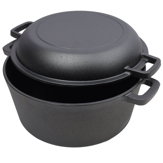 MLNshops 5 Quart Dutch Oven with Silicone Handles Cast Iron