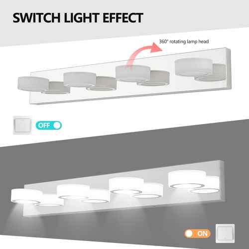 Modern 4-Light LED Vanity Light for Stylish Bathrooms - view 7