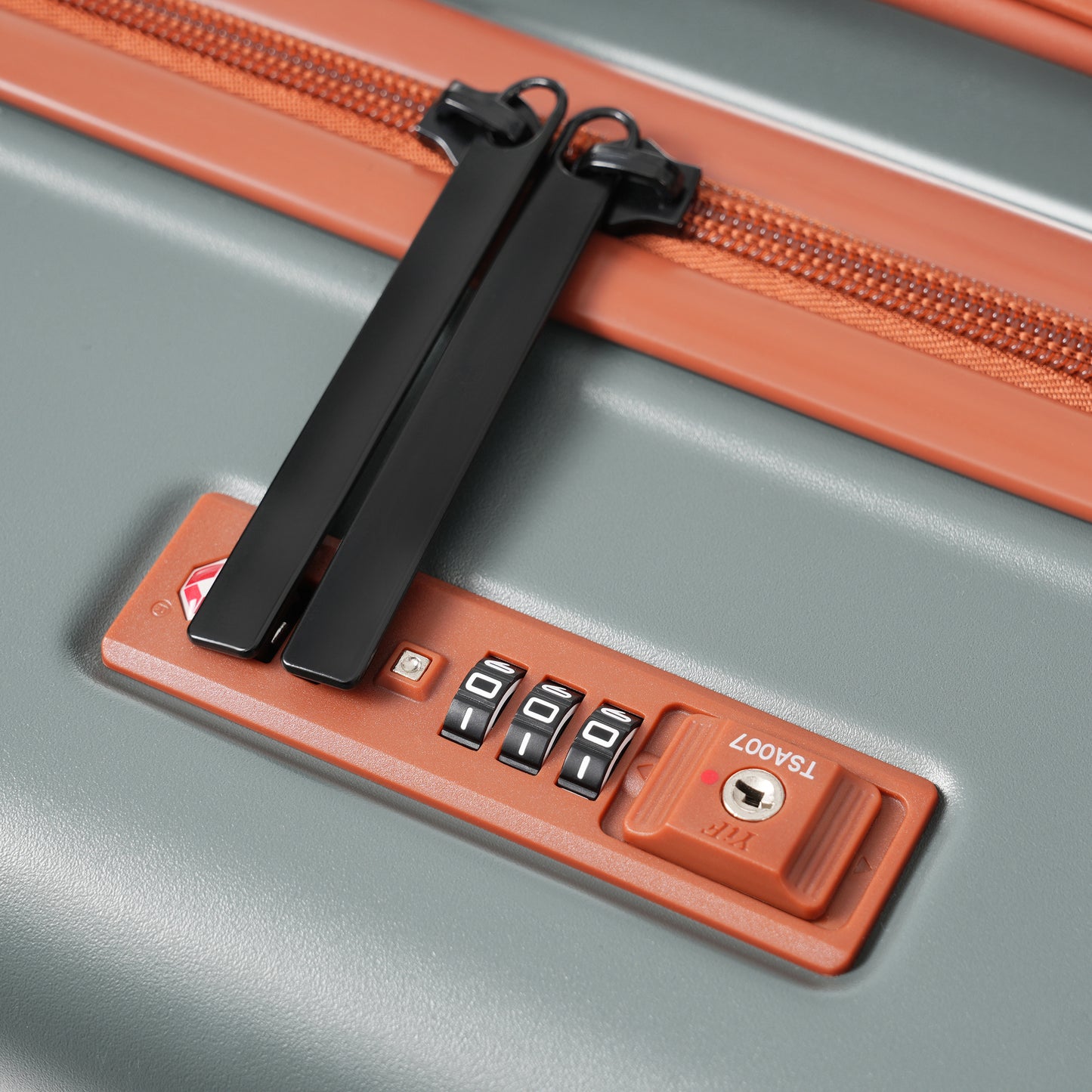 Luggage Sets 5 Piece with Front Opening , Hardside Expandable Carry on Suitcase with Spinner Wheels TSA Lock USB Port Cup Holder Duffel Bag and Toiletry Bag