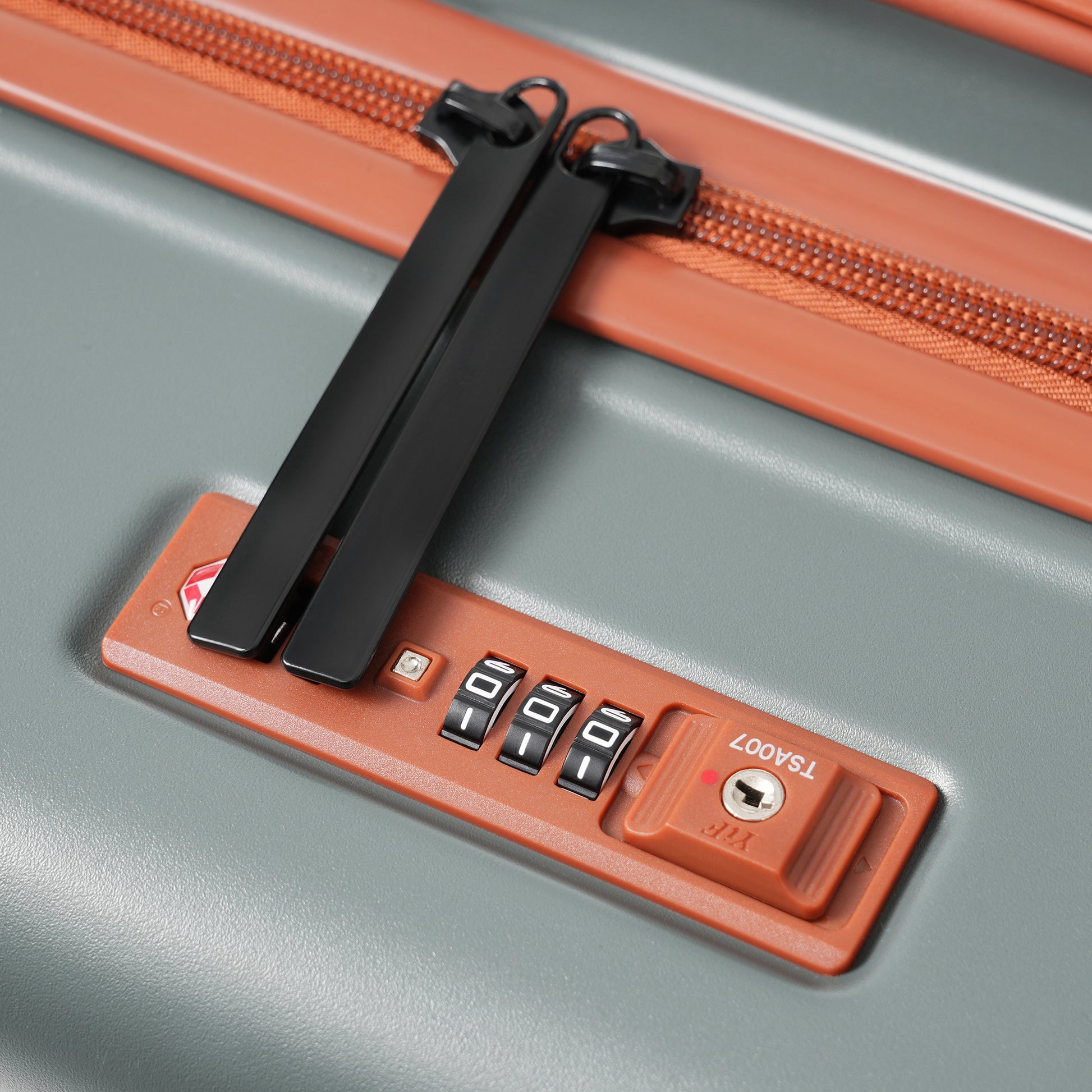 Luggage Sets 5 Piece with Front Opening , Hardside Expandable Carry on Suitcase with Spinner Wheels TSA Lock USB Port Cup Holder Duffel Bag and Toiletry Bag