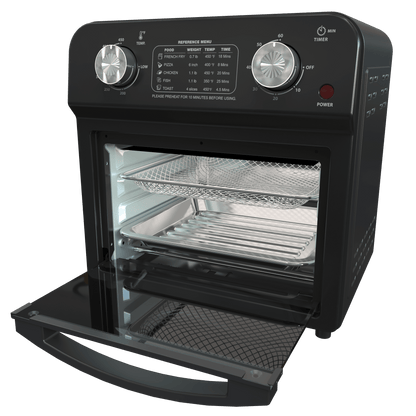MLNshops Slim air fryer toaster oven for roasting and baking