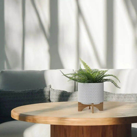 Chevron Planter with Stand - MLNshops Home Decor