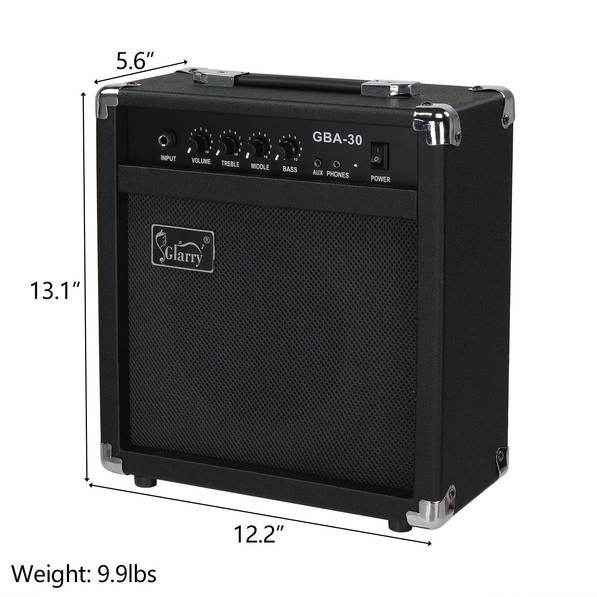 mlnshops GBA-30 Bass Amp - Electric Bass Amplifier
