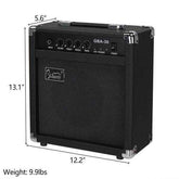 mlnshops GBA-30 Bass Amp - Electric Bass Amplifier
