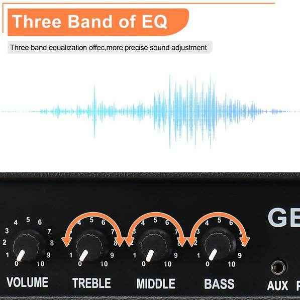 mlnshops GBA-30 Bass Amp - Electric Bass Amplifier
