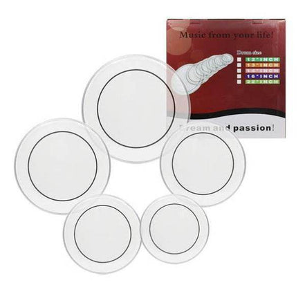 MLNshops Clear Drum Heads Set for Superior Sound
