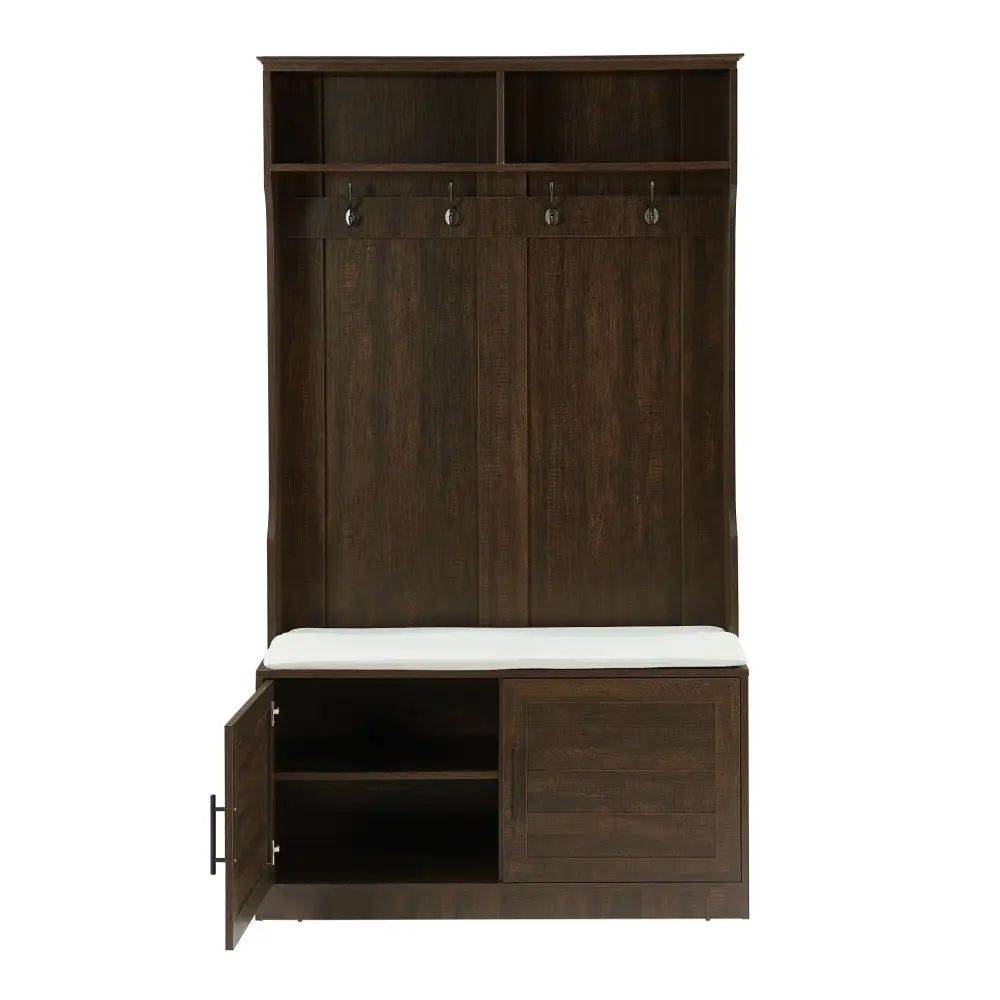 MLNshops Clothes Hook with Storage Bench Shoe Rack