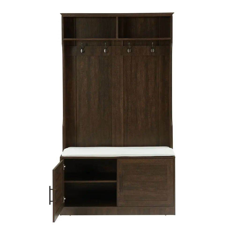 MLNshops Clothes Hook with Storage Bench Shoe Rack
