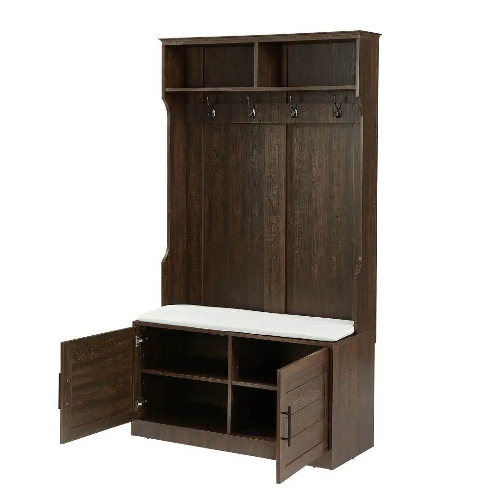 MLNshops Clothes Hook with Storage Bench Shoe Rack - MLNshops