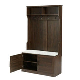MLNshops Clothes Hook with Storage Bench Shoe Rack