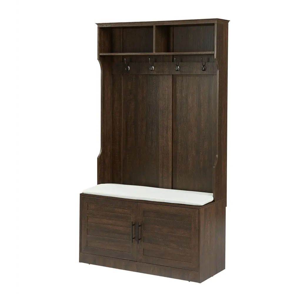 MLNshops Clothes Hook with Storage Bench Shoe Rack