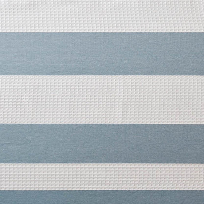 MLNshops Blue Striped Curtain - blue shower curtain 72x72