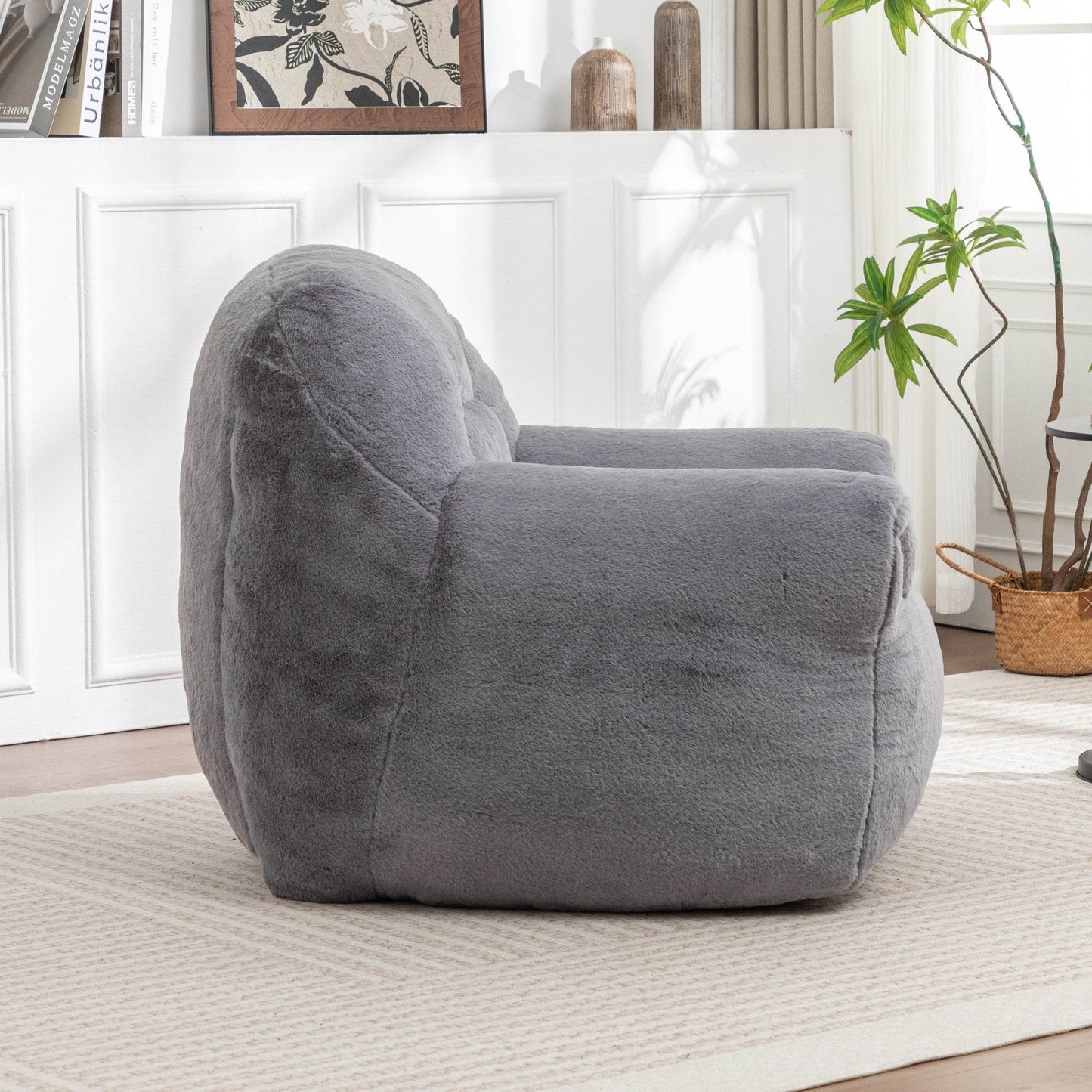 MLNshops Comfy Bean Bag Chair with Back Support