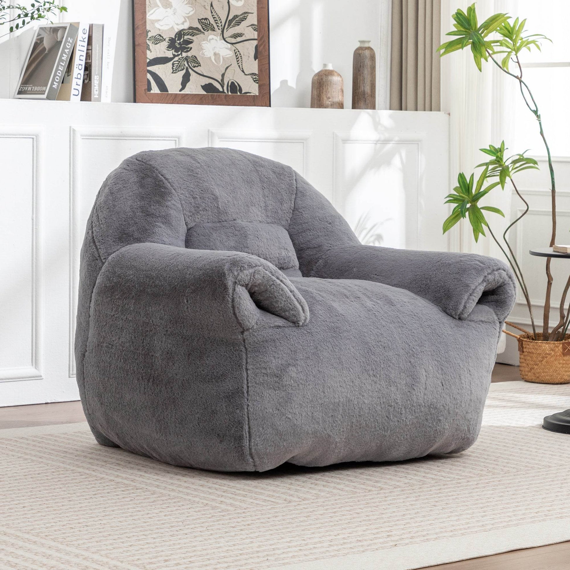MLNshops Comfy Bean Bag Chair with Back Support