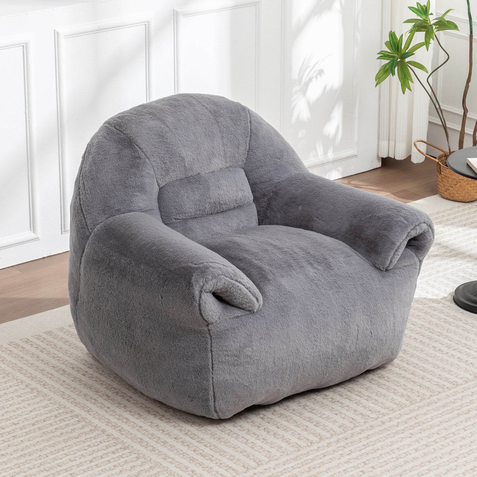 MLNshops Comfy Bean Bag Chair with Back Support