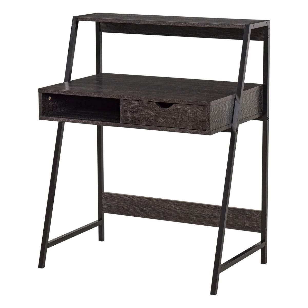 mlnshops Computer Desk with Drawer and Open Shelf Default Title