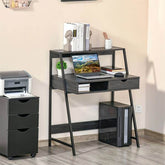 mlnshops Computer Desk with Drawer and Open Shelf