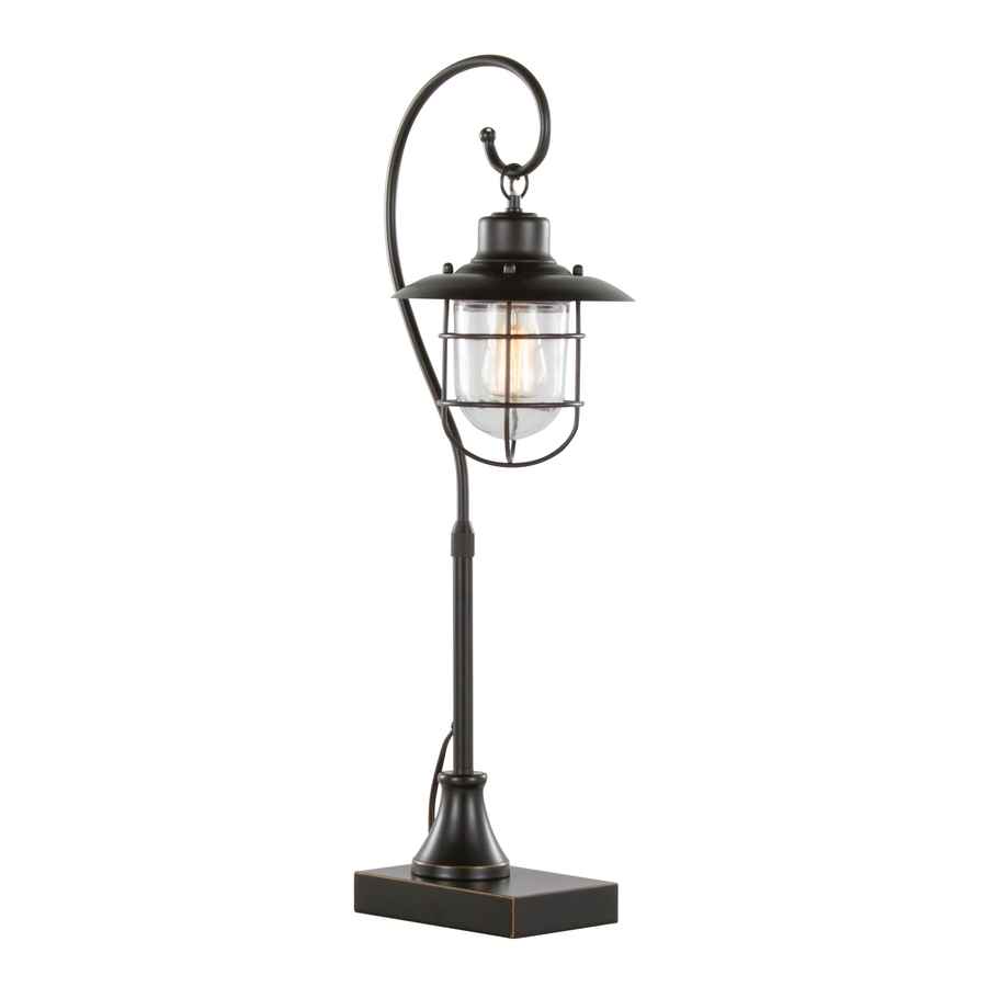 MLNshops Contemporary Metal Task Lamp Set - LED Table Lamps