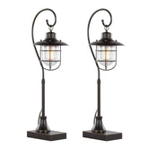 MLNshops Contemporary Metal Task Lamp Set - LED Table Lamps Default