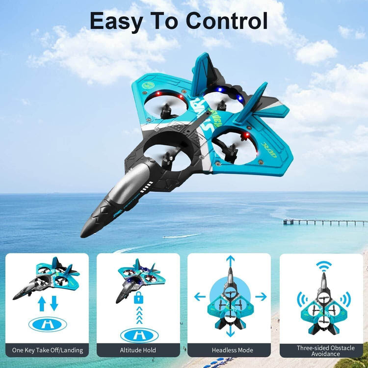 4DRC V17 Remote Aerobatic Fighter Drone - Cool RC Gifts for Kids