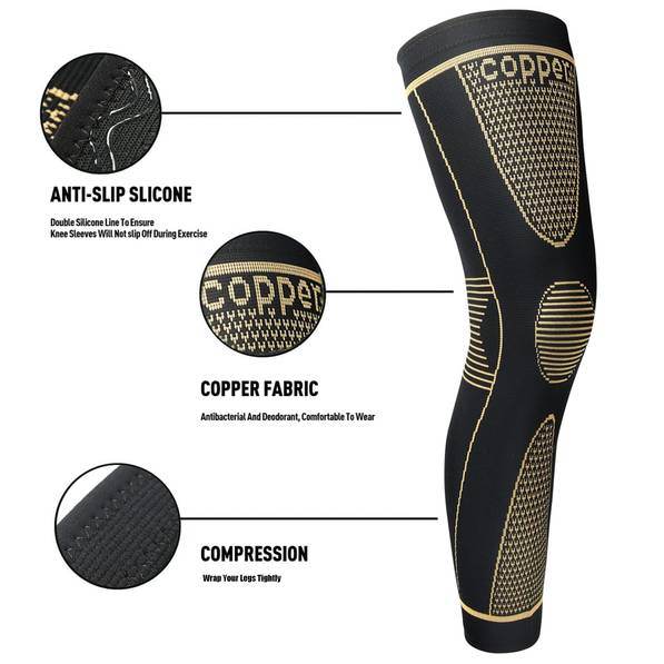 mlnshops 2 pieces Copper Knee Support Brace - Durable Kneepads - MLNshops