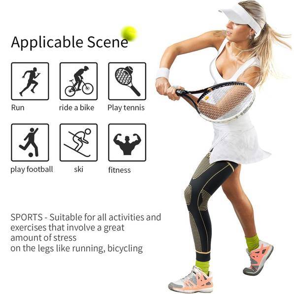 mlnshops 2 pieces Copper Knee Support Brace - Durable Kneepads - MLNshops