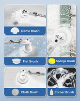 MLNshops Cordless Cleaning Brush for Bathroom Scrubbing