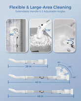 MLNshops Cordless Cleaning Brush for Bathroom Scrubbing